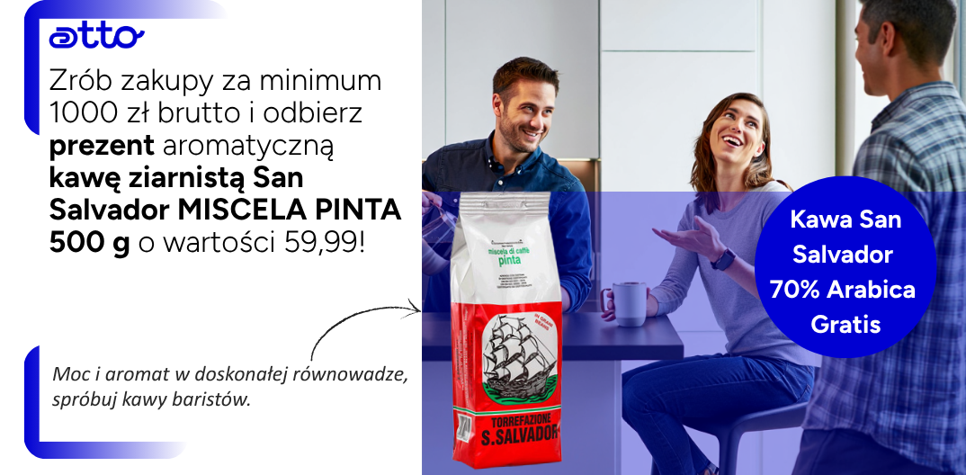 Aromatyczna kawa ziarnista San Salvador w prezencie