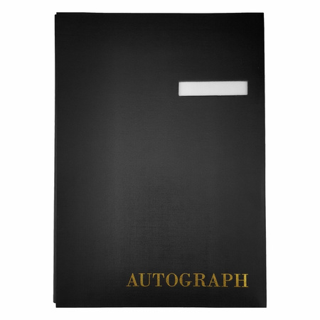 TECZKA DO PODPISU A4 D.RECT 10 KART AUTOGRAPH CZARNA