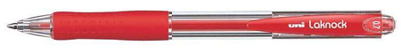DŁUGOPIS AUTOMATYCZNY UNI SN-100 66276 CZERWONY 0.7MM