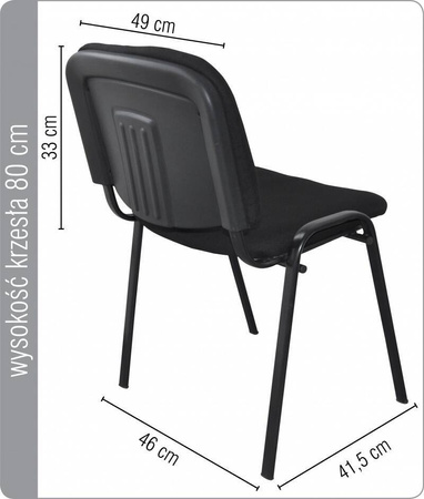 KRZESŁO KONFERENCYJNE OFFICE PRODUCTS KOS CZARNE
