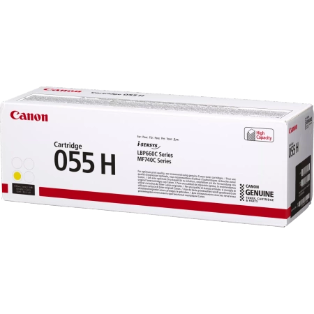 CANON ORYGINALNY TONER 055YH, YELLOW, 5900S, 3017C002, HIGH CAPACITY, CANON MF742CDW, MF744CDW, MF746CX, LBP663CDW, LBP664CX, O