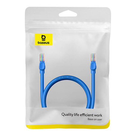 KABEL SIECIOWY BASEUS ETHERNET RJ45, CAT.6, 1M (NIEBIESKI)