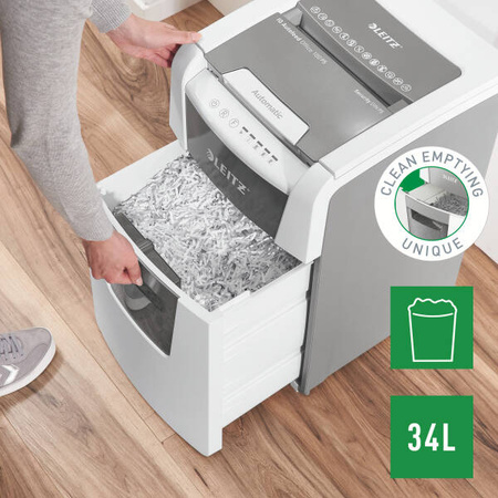NISZCZARKA P-5 A4 LEITZ IQ SMALL OFFICE 100 80120000 6 KARTEK 2X15MM 34 LITRY