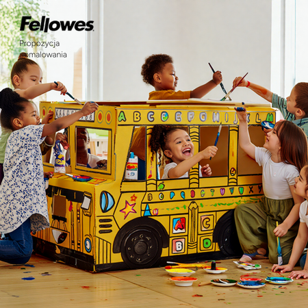 ZESTAW 5 X AUTOBUS DO KOLOROWANIA FELLOWES 100130976 5 + 1 X DOMEK DO KOLOROWANIA FELLOWES 100053827