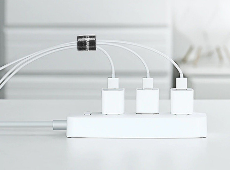 Organizer kabli UGREEN LP124 rzep 2m (czarny)