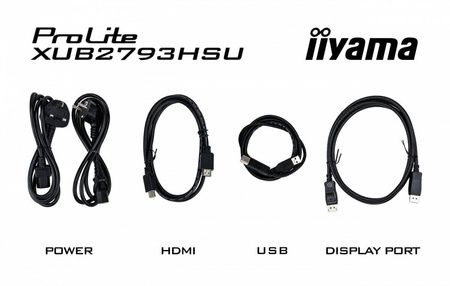 IIYAMA MONITOR 27 CALI PROLITE XUB2793QSU-B6 IPS,QHD,HAS(150MM),100HZ,HDMI,DP,2X2W 2XUSB(3.2),FREESYNC