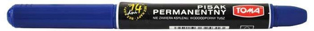 MARKER PERMANENTNY TOMA TO-324NIEB. NIEBIESKI OKRĄGŁA KOŃCÓWKA