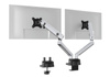 RAMIĘ NA 2 MONITORY STANOWISKO STACJONARNE DURABLE SELECT PLUS 509723 SREBRNE