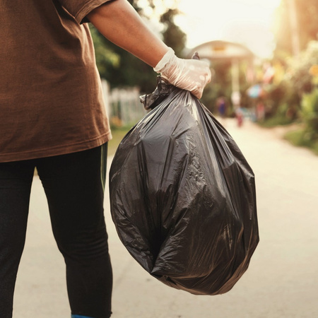 WORKI NA ŚMIECI LDPE CZARNE 120L 25SZT