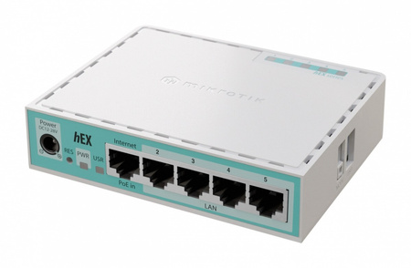 MIKROTIK ROUTER HEX 5XGE USB POE IN E50UG