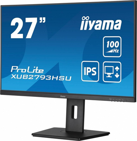 IIYAMA MONITOR 27 CALI XUB2793HSU-B6 IPS.HDMI.DP.2X2W.USBX2.FREESYNC.FLICKER