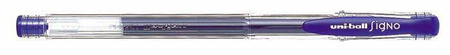 DŁUGOPIS ŻELOWY UNI UM-100 138697 NIEBIESKI 0.5MM OBUDOWA TRANSPARENTNA