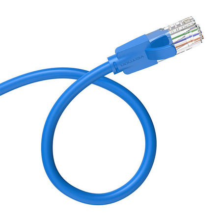 KABEL SIECIOWY UTP CAT6 VENTION IBELG RJ45 ETHERNET 1000MBPS 1,5M NIEBIESKI