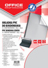 FOLIA DO BINDOWANIA A4 OFFICE PRODUCTS PRZEZROCZYSTA SZARA 200MIC 100 SZT