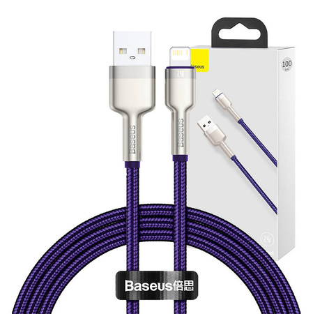 Kabel BASEUS Cafule USB-A-Lightning 1m (fioletowy)