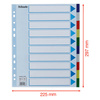 PRZEKŁADKI A4 MAXI ESSELTE 15267 MIX PP 10SZT