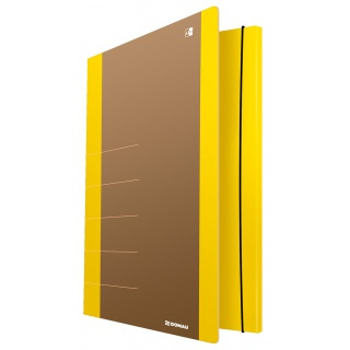 TECZKA Z GUMKĄ A4 DONAU LIFE ŻÓŁTA KARTON 500 G/M²