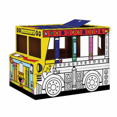 ZESTAW 5 x DOMEK DO KOLOROWANIA FELLOWES 100053827 + 1 x AUTOBUS DO KOLOROWANIA FELLOWES 100130976