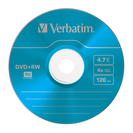 PŁYTA DVD+RW 4,7GB 4X VERBATIM DATALIFE PLUS 43297 SLIM 5 SZT.
