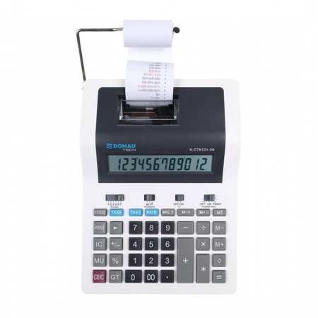 KALKULATOR DRUKUJĄCY 267X202X77MM DONAU TECH BIAŁY SIECIOWE