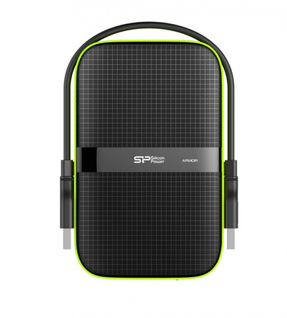 SILICON POWER ARMOR A60 1TB USB 3.0 BLACK-GREEN/PANCERNY WSTRZĄSO/PYŁO I WODOODPORNY