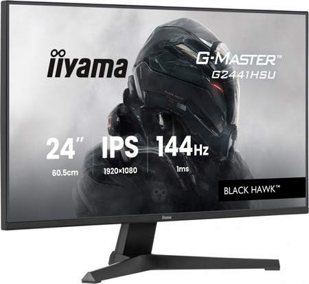 IIYAMA MONITOR 23,8 CALA G2441HSU-B1 IPS,FHD,144HZ,1MS,2XUSB,350CD,HDMI,DP