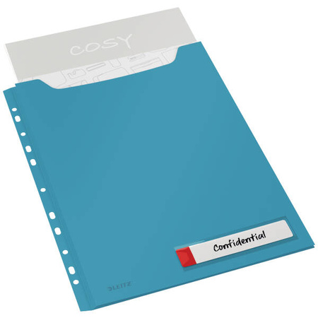 KOSZULKI A4 LEITZ COSY 46680061 MORSKI NIEBIESKI 200MIC 3SZT