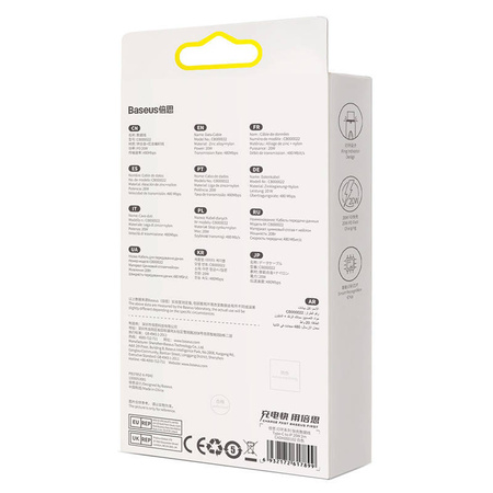 Kabel USB-C do Lightning Baseus Glimmer, 20W, 1m (biały)