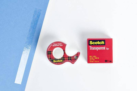 TAŚMA BIUROWA 19MM33M 3M SCOTCH® CRYSTAL CLEAR 600 BEZBARWNA