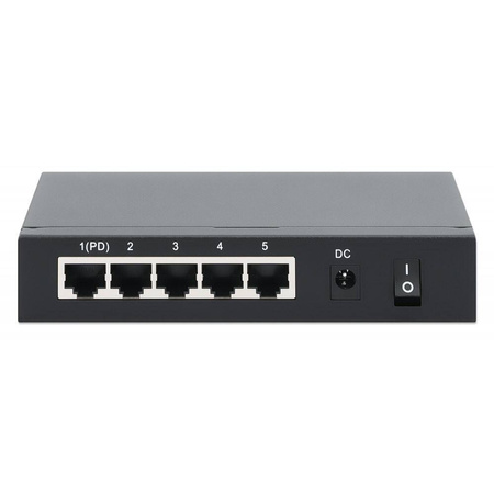 INTELLINET SWITCH GIGABIT 5XPOE PASSTHROUGH ZASILANY POE LUB AC,68W