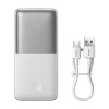 POWERBANK BASEUS BIPOW PRO 10000MAH, 2XUSB, USB-C, 20W (BIAŁY)