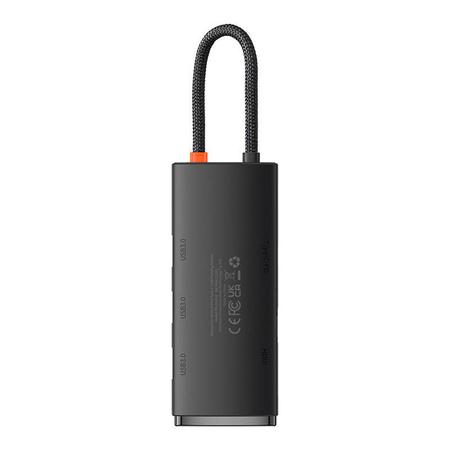 HUB BASEUS 5-PORTOWY USB-C DO HDMI+USB3.0X3+PD (CZARNY)