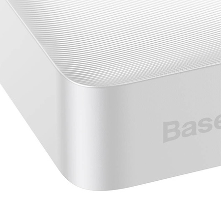 POWERBANK BASEUS BIPOW 20000MAH, 2XUSB, USB-C, 15W (BIAŁY)