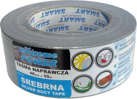 TAŚMA NAPRAWCZA 48MMX50M SREBRNA EXTREME POWER SMART