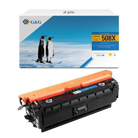 G&G KOMPATYBILNY TONER Z CF362X, YELLOW, 9500S, NT-PH362XY, HP 508X, HIGH CAPACITY, DLA HP COLOR LASERJET ENTERPRISE M552DN,M553DN