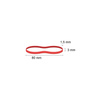 GUMKI RECEPTURKI 80X1,5X3 ŚR.50 100G CZERWONE