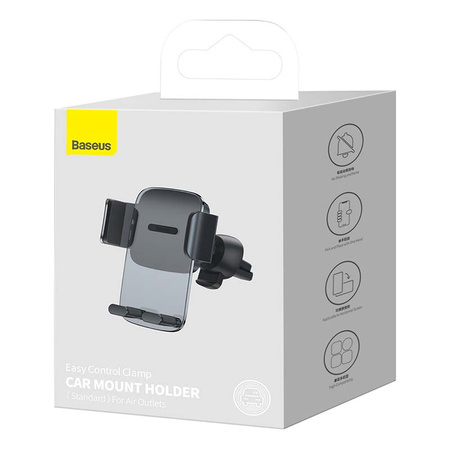 Uchwyt samochodowy Baseus Easy Control Clamp do kratki (czarny)