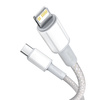Kabel BASEUS High Density Braided USB-C-Lightning 2m (biały)