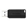 VERBATIM USB FLASH DISK, USB 2.0, 16GB, PINSTRIPE, STORE N GO, CZARNY, 49063, USB A, Z WYSUWANYM ZŁĄCZEM