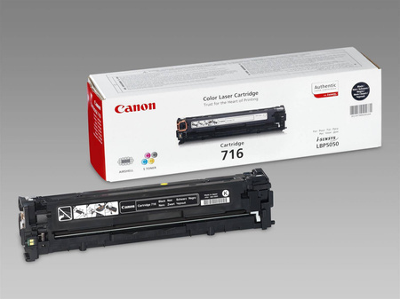 TONER ORYGINALNY CANON CRG716BK 1980B002 CZARNY 2300 STRON