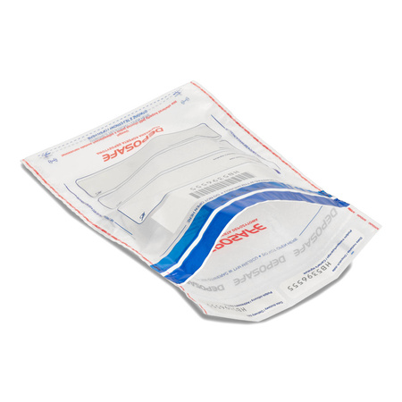 KOPERTY BEZPIECZNE B5+ EMERSON DEPOSAFE TRANSPARENTNE Z NADRUKIEM 100SZT