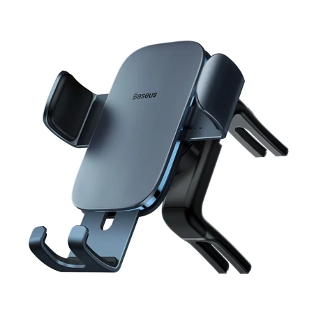 UCHWYT SAMOCHODOWY GRAWITACYJNY BASEUS METAL AGE II DO OKRĄGŁEJ KRATKI (SZARY)