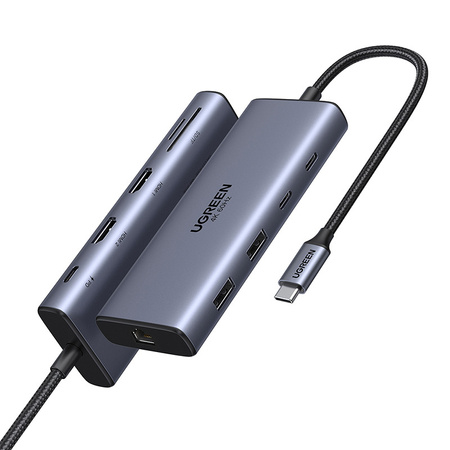 Hub USB-C UGREEN CM639 10-portowy PD 100W
