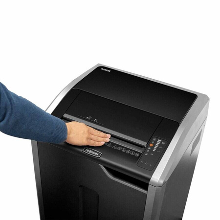 NISZCZARKA P-7/T-6 OTWÓR 305MM FELLOWES 425HS 100063597 CZARNA 10KRT SCINKI 1X5MM 121 LITRÓW
