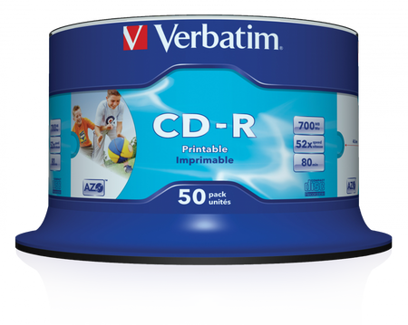 PŁYTA CD-R 700MB 52X VERBATIM DATALIFE PLUS 43438 CAKE 50 SZT.