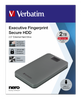 VERBATIM ZEWNĘTRZNY DYSK TWARDY, EXECUTIVE FINGERPRINT SECURE HDD, 2.5", USB 3.0 (3.2 GEN 1), 2TB, 53653, SZARY, SZYFROWANY Z CZYT