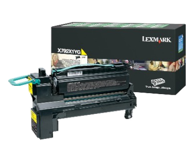 TONER ORYGINALNY LEXMARK X792X1YG YELLOW 20000 STRON