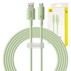 KABEL SZYBKO ŁADUJĄCY BASEUS USB DO USB-C HABITAT SERIES 100W, 2M (ZIELONY)