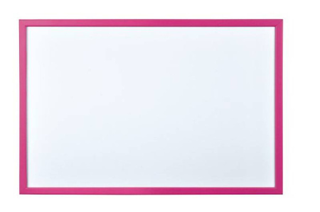 TABLICA SUCHOŚCIERALNA MAGNETYCZNA 40X60CM BI-OFFICE BIAŁA RAMA KOLOROWA