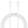 Kabel USB-C do Lightning Baseus Superior Series, 20W, PD, 2m (biały)